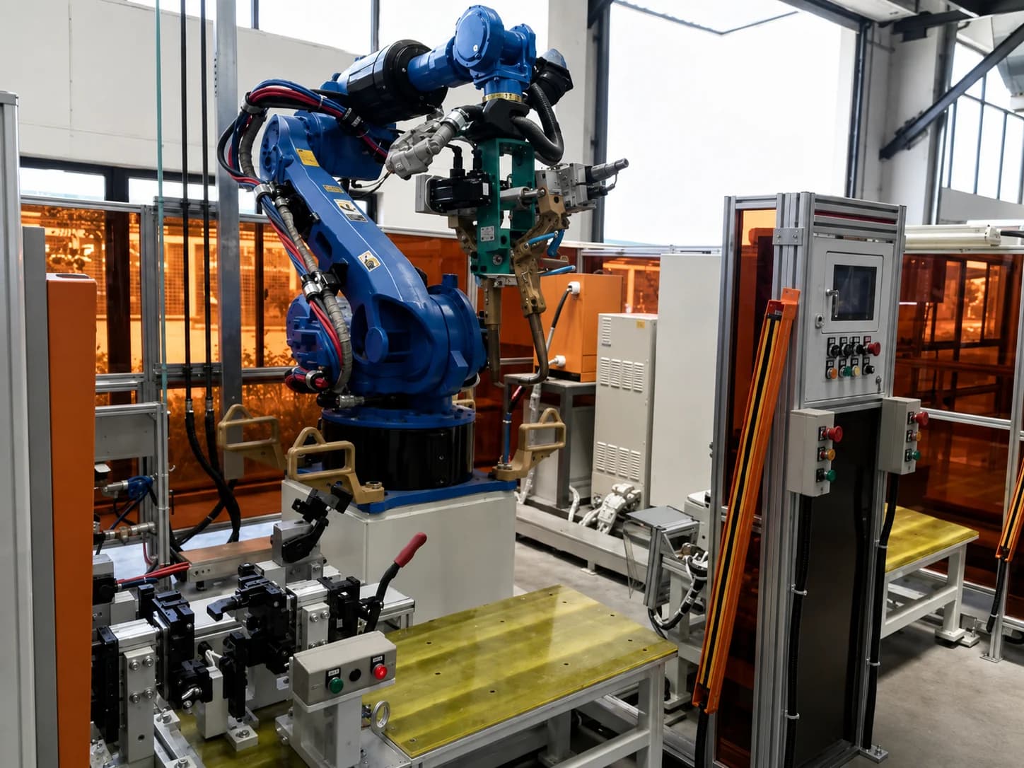 Robotic welding station for custom process automation