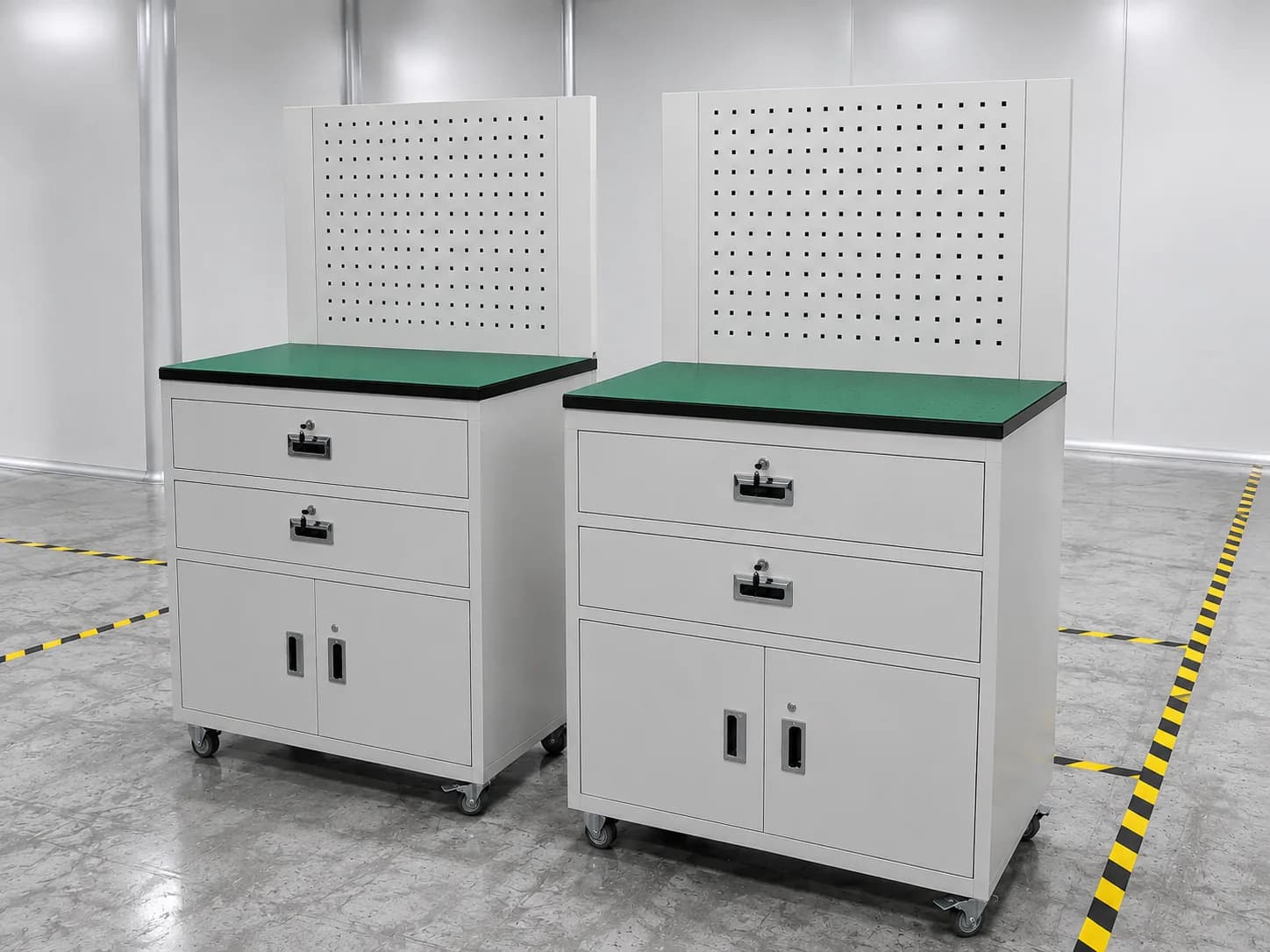 Modular industrial workbench for production support