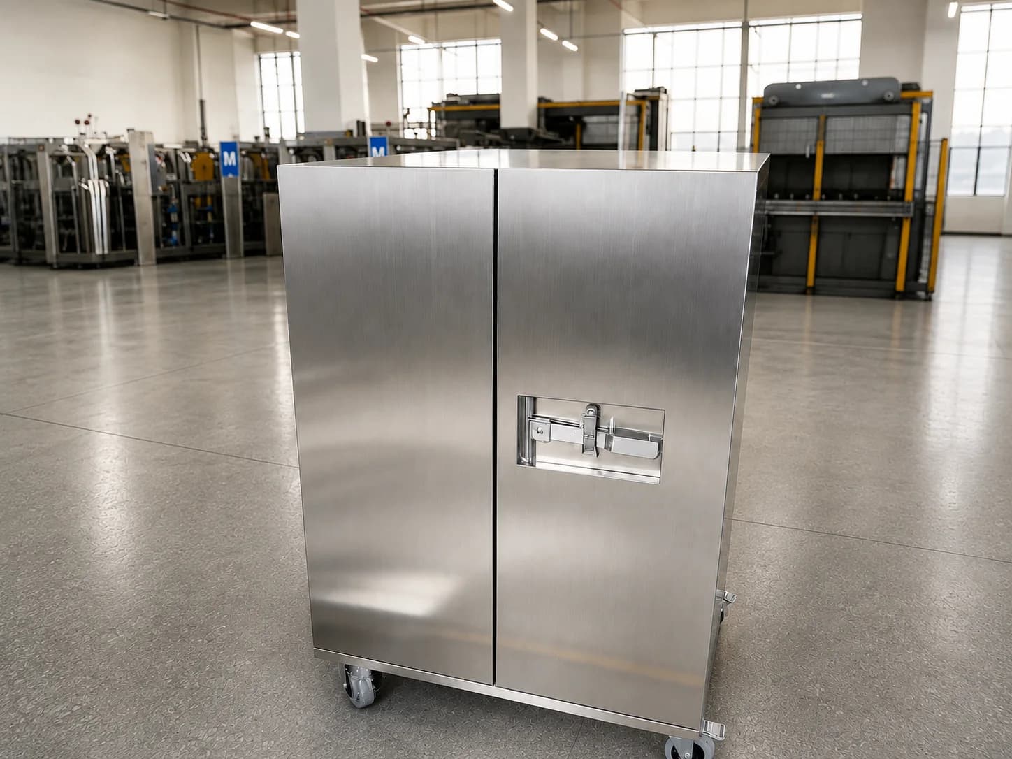 Stainless steel moisture-proof cabinet for workshop storage